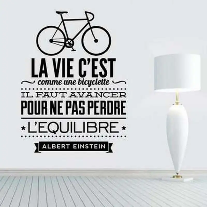 

LA VIE C'EST COMME UNE French Quotations Living Room Dining Bedroom Decal Wall Art Sticker Picture Decor