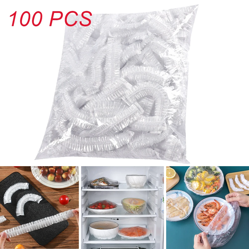 100pcs/Pack Disposable Food Cover Plastic Wrap Elastic Food Lids Kitchen Home Storage Organization Wrap Fresh Keeping Saver Bag
100pcs/Pack Disposable Food Cover Plastic Wrap Elastic Food Lids Kitchen Home Storage Organization Wrap Fresh Keeping Saver Bag