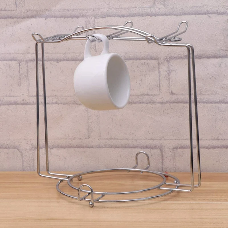 JHD-Stainless Steel Coffee Cup Holder Home Kitchen Can Hang 6 Cups Nail-Free Water Cup Holder
JHD-Stainless Steel Coffee Cup Holder Home Kitchen Can Hang 6 Cups Nail-Free Water Cup Holder
