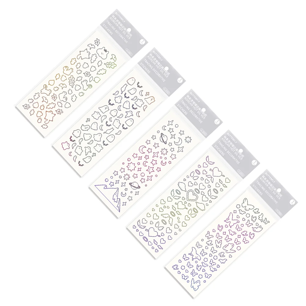 5 Sheets of Stickers Aesthetic Colorful Diary Stickers DIY Stickers Decor Book Decals (Random Style)
5 Sheets of Stickers Aesthetic Colorful Diary Stickers DIY Stickers Decor Book Decals (Random Style)