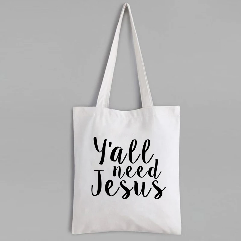 Y'all Need Jesus Shopping Bag Christian Shopping Bag Religious Fashion Tote Bag Jesus Print Reusable Shopping Bag
Y'all Need Jesus Shopping Bag Christian Shopping Bag Religious Fashion Tote Bag Jesus Print Reusable Shopping Bag