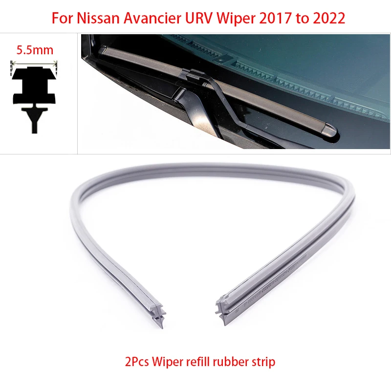 2Pcs For Honda Nissan Avancier URV 2017 2018 2019 2020 2021 2022 Wipers Blade Refill Rubber Strip
2Pcs For Honda Nissan Avancier URV 2017 2018 2019 2020 2021 2022 Wipers Blade Refill Rubber Strip