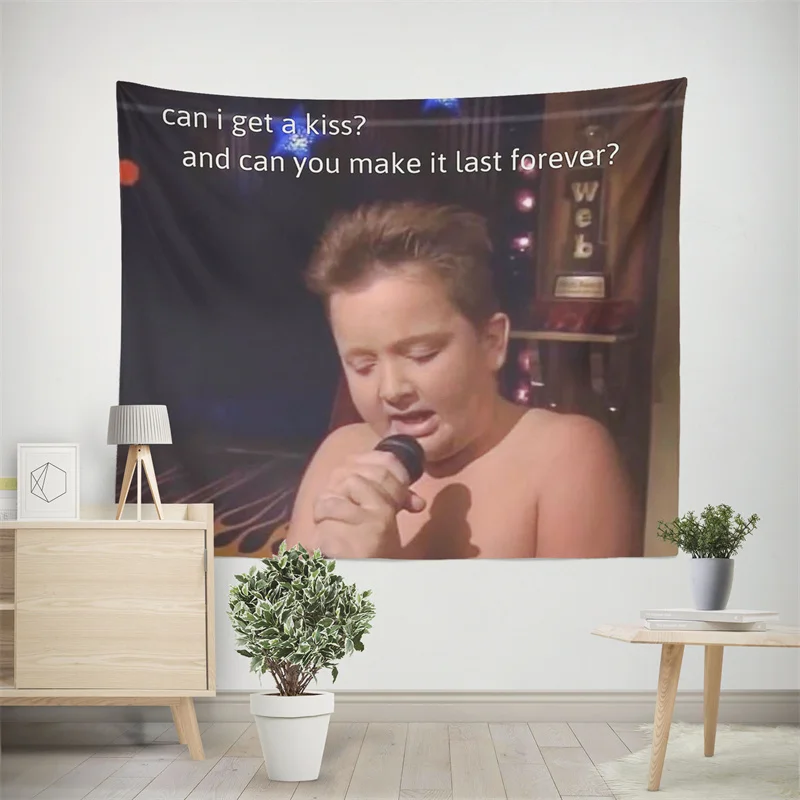 

Aertemisi Gibby Singing Tapestry Wall Hanging Art for Bedroom Living Room Decor College Dorm Party Backdrop