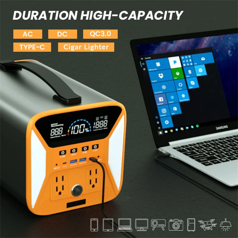 Dustproof 1100WH Portable Power Station Generator 1000W 297600mAh Ultral Capacity Mobile Power Bank Camp Outdoor Camping /Rescue
Dustproof 1100WH Portable Power Station Generator 1000W 297600mAh Ultral Capacity Mobile Power Bank Camp Outdoor Camping /Rescue
