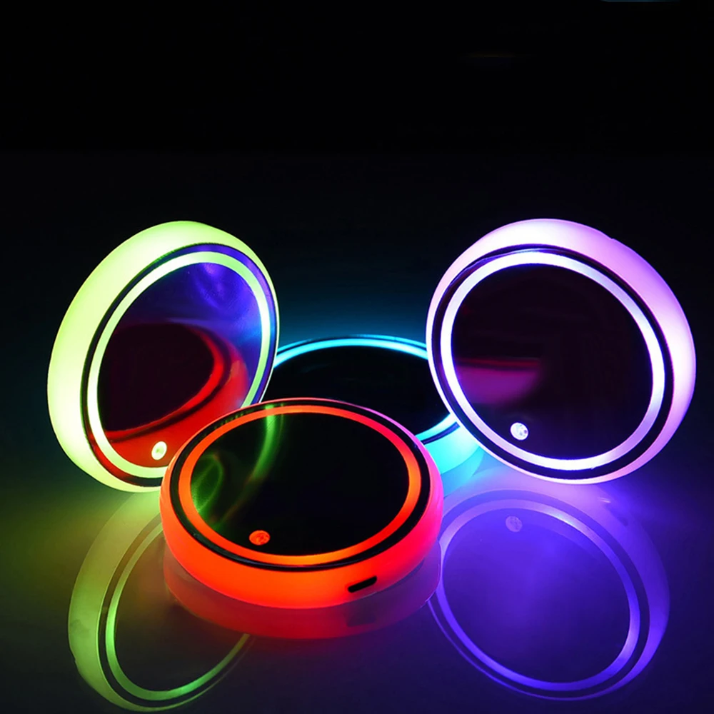 Universal New Led Car Cup Holder Bottom Pad LED Light Cover Trim Atmosphere Lamp Lights Anti-slip Mat Colorful Light Coaster
Universal New Led Car Cup Holder Bottom Pad LED Light Cover Trim Atmosphere Lamp Lights Anti-slip Mat Colorful Light Coaster