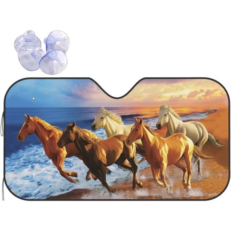 Running Horses Beach Windshield Sun Shade for Car SUV Truck Front Window Sun Shade Visor Shield Cover Sun Shade for Car Window
Running Horses Beach Windshield Sun Shade for Car SUV Truck Front Window Sun Shade Visor Shield Cover Sun Shade for Car Window