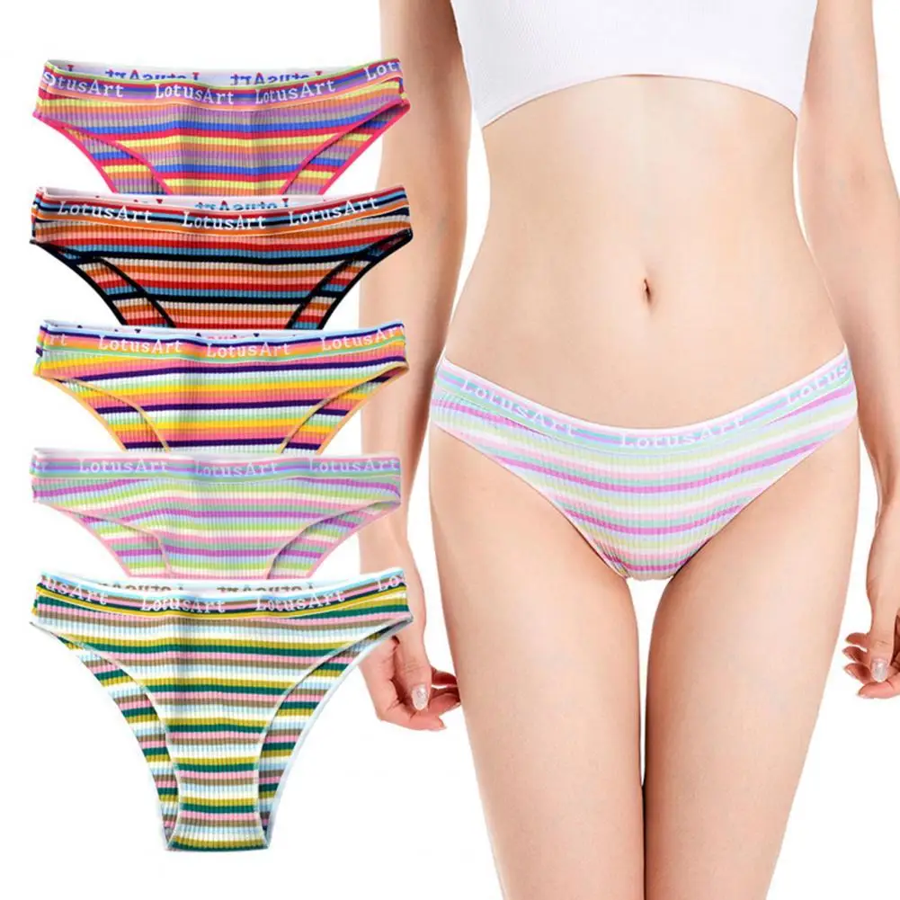 Stripe Print Fashion Low Waist Good-looking Women Panties Sexy Women Briefs Anti-pilling for Honeymoon
Stripe Print Fashion Low Waist Good-looking Women Panties Sexy Women Briefs Anti-pilling for Honeymoon