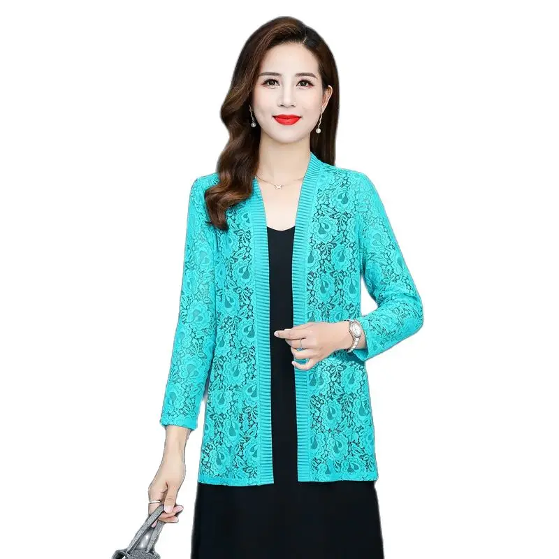 Summer Fashion Solid Color New Loose Casual Women's Mid-length Lace Cardigan Thin Coat Long-sleeved Sunscreen Women's Clothing
Summer Fashion Solid Color New Loose Casual Women's Mid-length Lace Cardigan Thin Coat Long-sleeved Sunscreen Women's Clothing