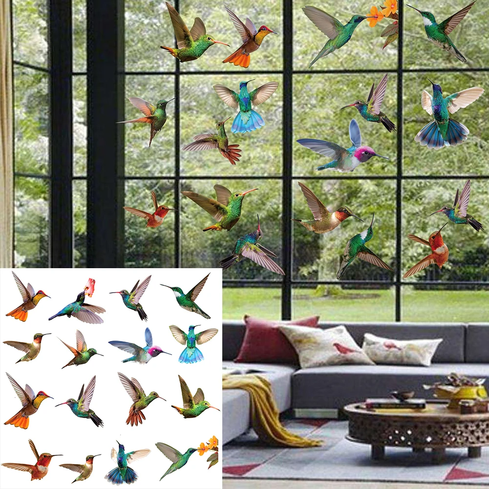 9Pcs Hummingbird Window Stickers Non-Adhesive Window Door Glass Clings Decals to Prevent Bird Strikes Home Decoration
9Pcs Hummingbird Window Stickers Non-Adhesive Window Door Glass Clings Decals to Prevent Bird Strikes Home Decoration