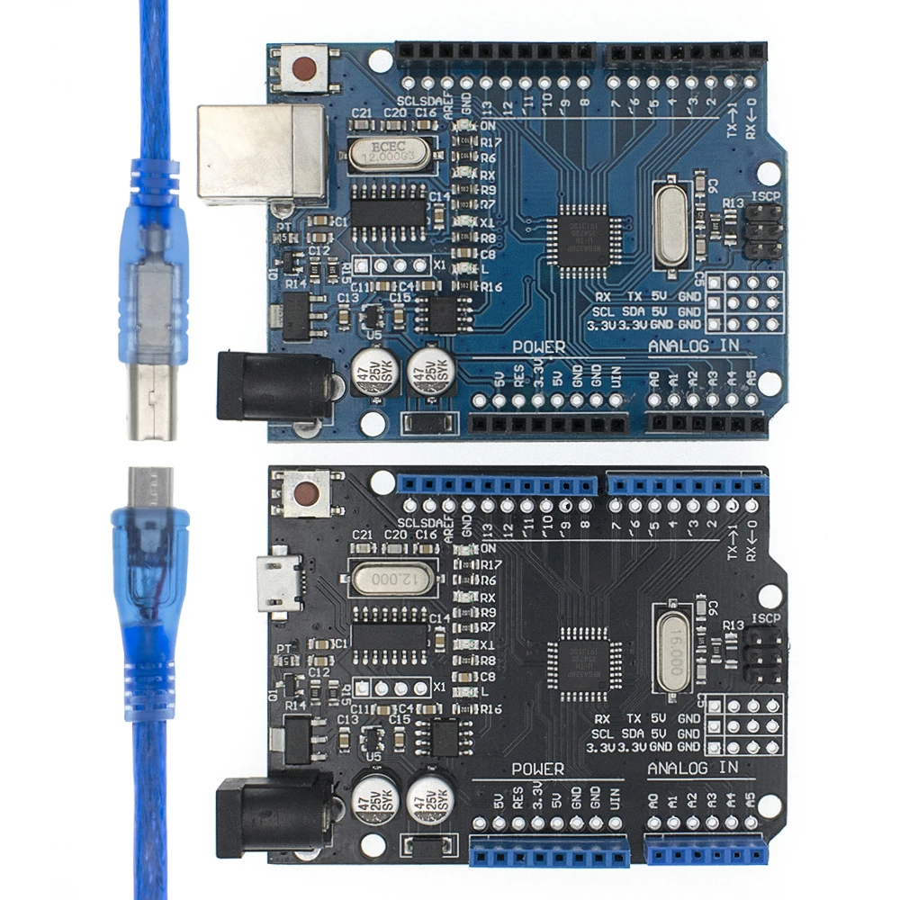 

Макетная плата для UNO R3 CH340G + MEGA328P, SMD чип 16 МГц для Arduino UNO R3, USB-кабель ATEGA328P, один комплект