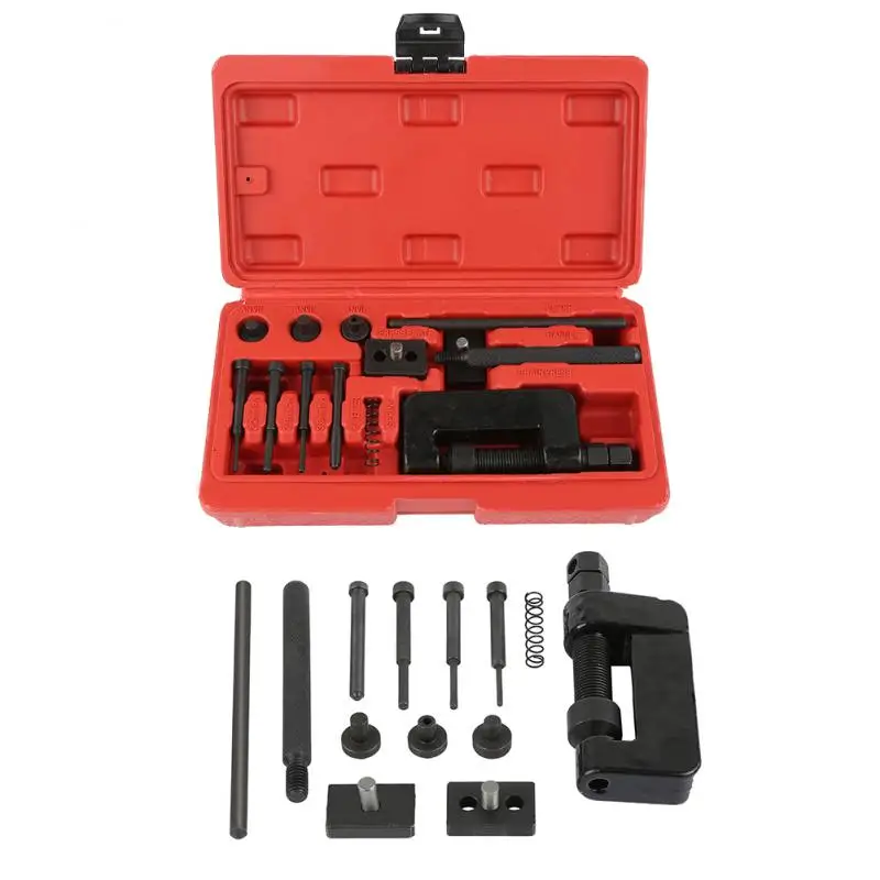 Motorcycle Bike Chain Breaker Splitter Link Riveter Universal Bikes Riveting Tool Set kit Cycling Accessories with Carry Box
Motorcycle Bike Chain Breaker Splitter Link Riveter Universal Bikes Riveting Tool Set kit Cycling Accessories with Carry Box