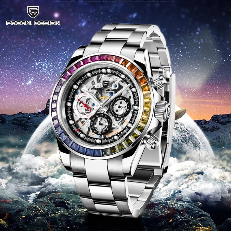 PAGANI DESIGN 2022 New Luxury Brand Men's Automatic Watches Sapphire Glass Waterproof Rainbow Circle Men Mechanical Wrist Watch
PAGANI DESIGN 2022 New Luxury Brand Men's Automatic Watches Sapphire Glass Waterproof Rainbow Circle Men Mechanical Wrist Watch