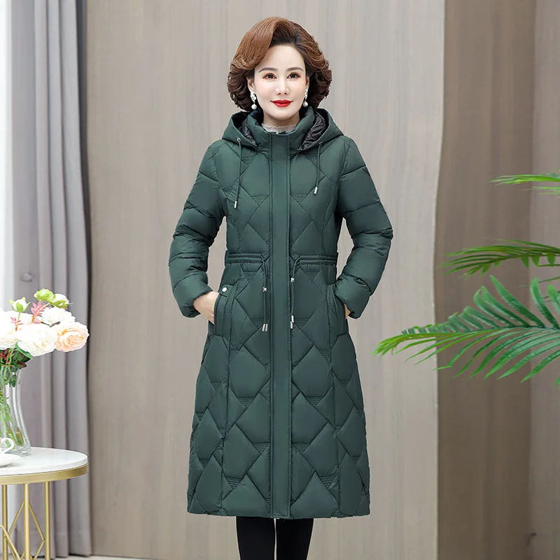 Beardon Autumn Winter Women's Long Down Cotton Dress Fashion Leisure Slim Fit Middle Aged Mom Thick Cotton Coat
Beardon Autumn Winter Women's Long Down Cotton Dress Fashion Leisure Slim Fit Middle Aged Mom Thick Cotton Coat