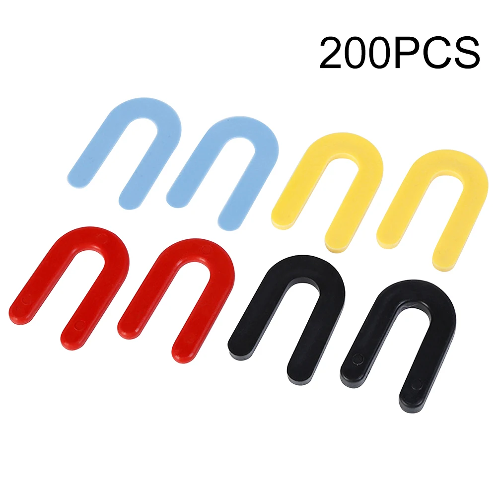 200pcs Horseshoe Shim U Shape Tile Spacer Reusable Plastic Universal Daily Structural Fixing For Leveling Auxiliary Window Frame
200pcs Horseshoe Shim U Shape Tile Spacer Reusable Plastic Universal Daily Structural Fixing For Leveling Auxiliary Window Frame