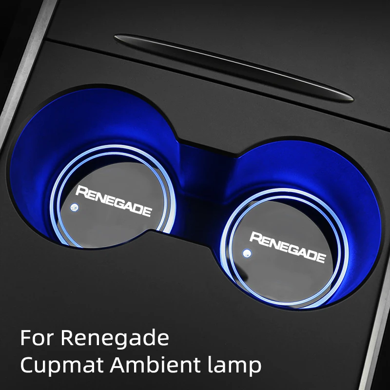 For Jeep Renegade Car Luminous Water Cup Coaster 7 Colorful Car Led Atmosphere Light Car accessories Cupmat Ambience lights
For Jeep Renegade Car Luminous Water Cup Coaster 7 Colorful Car Led Atmosphere Light Car accessories Cupmat Ambience lights