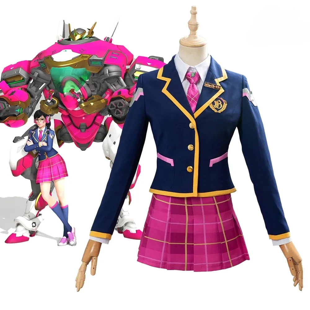 Костюм для косплея игры Overwatch D.Va, школьная форма, костюм для женщин, полный комплект, пальто, рубашка, юбка, носки, галстук, одежда для Хэллоуина и карнавала
Костюм для косплея игры Overwatch D.Va, школьная форма, костюм для женщин, полный комплект, пальто, рубашка, юбка, носки, галстук, одежда для Хэллоуина и карнавала