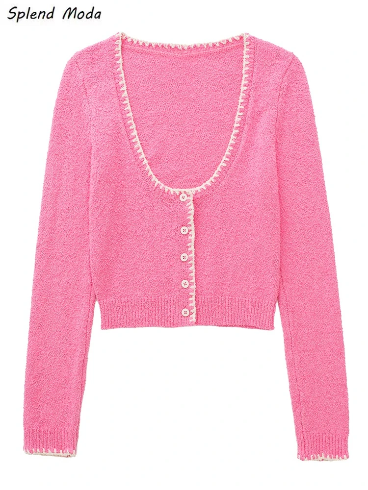 Splend Moda ZA Spring Fashion Urban Casual O-Neck Sweet Sweater 2022 New Single-Breasted Long-Sleeve Slim Knitted Cardigan Women
Splend Moda ZA Spring Fashion Urban Casual O-Neck Sweet Sweater 2022 New Single-Breasted Long-Sleeve Slim Knitted Cardigan Women