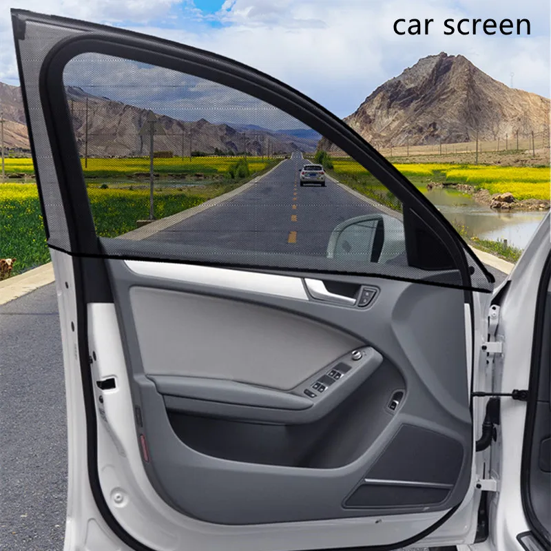 

Car Window Net Car with The Whole Car Anti-mosquito Insect Ventilation Breathable Shading Cooling Car Door Screen Window