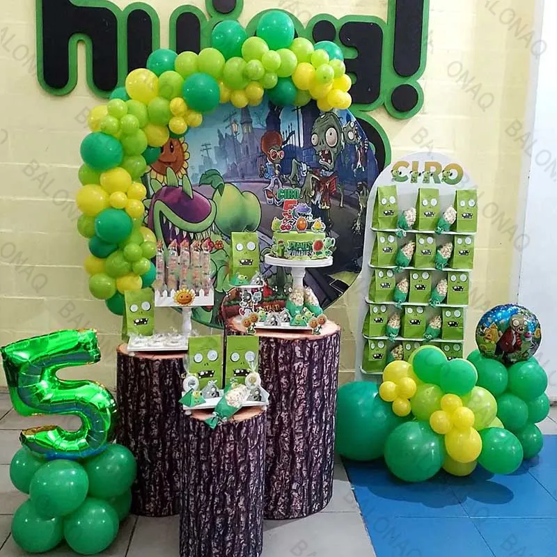109pcs Plants Zombie Game Corpse Theme Birthday Party Decoration Balloon Baby Shower Flag Banner Cake Toppers Party Supplies
109pcs Plants Zombie Game Corpse Theme Birthday Party Decoration Balloon Baby Shower Flag Banner Cake Toppers Party Supplies