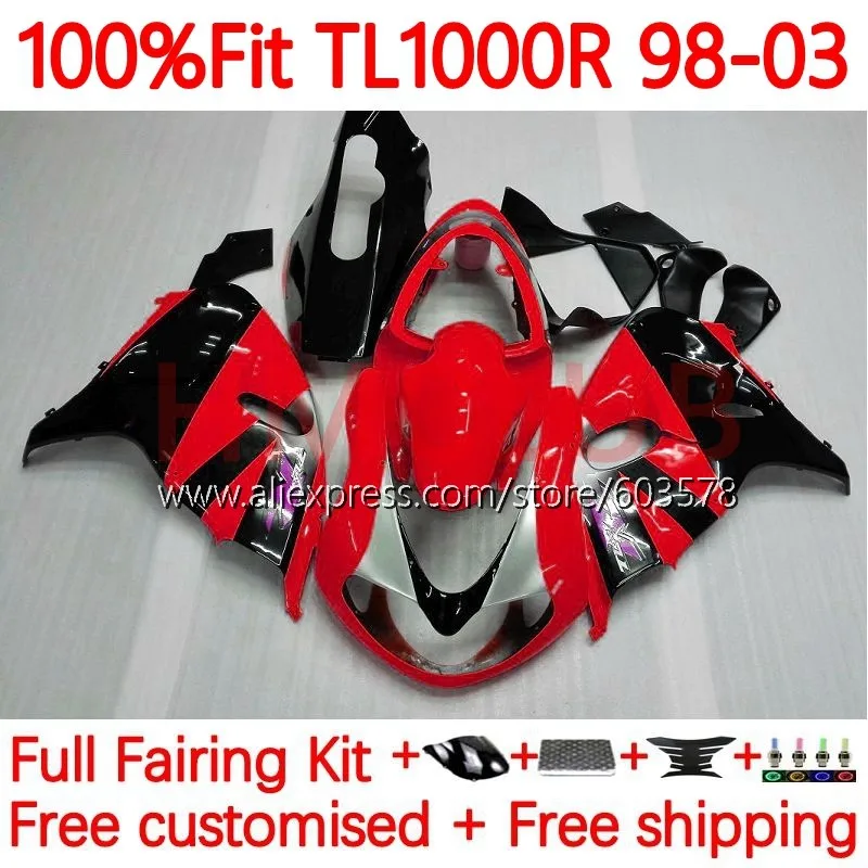 TL1000 For SUZUKI SRAD TL 1000 R 1000R 98 99 01 02 03 TL1000R 1998 2000 2001 2002 2003 Injection Fairings 103No.136 red black
TL1000 For SUZUKI SRAD TL 1000 R 1000R 98 99 01 02 03 TL1000R 1998 2000 2001 2002 2003 Injection Fairings 103No.136 red black