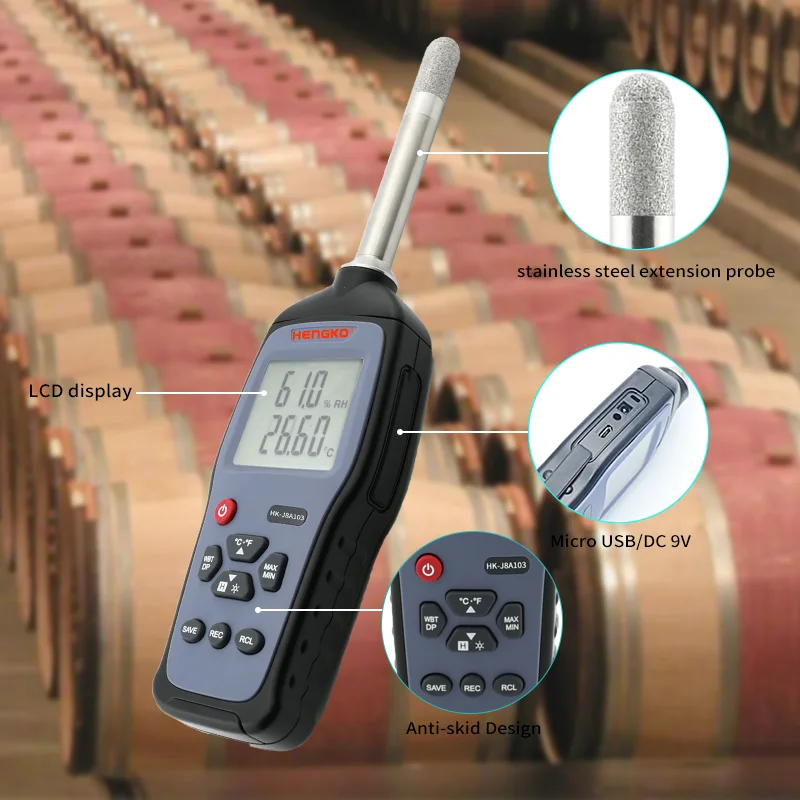 Digital Environmental Sensors RHT Testing Instrument Tester Moisture Meter Humidity Temperature Calibrator For Industrial
Digital Environmental Sensors RHT Testing Instrument Tester Moisture Meter Humidity Temperature Calibrator For Industrial