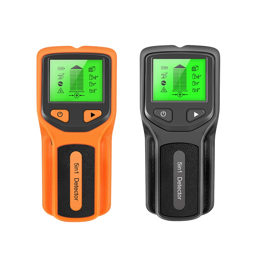 5 in 1 LCD Digital Display Wall Studs Metal Convenient Wall Scanner Detector Voltage AC Cable Wire Depth Tracker Wood Pipe Finde
5 in 1 LCD Digital Display Wall Studs Metal Convenient Wall Scanner Detector Voltage AC Cable Wire Depth Tracker Wood Pipe Finde