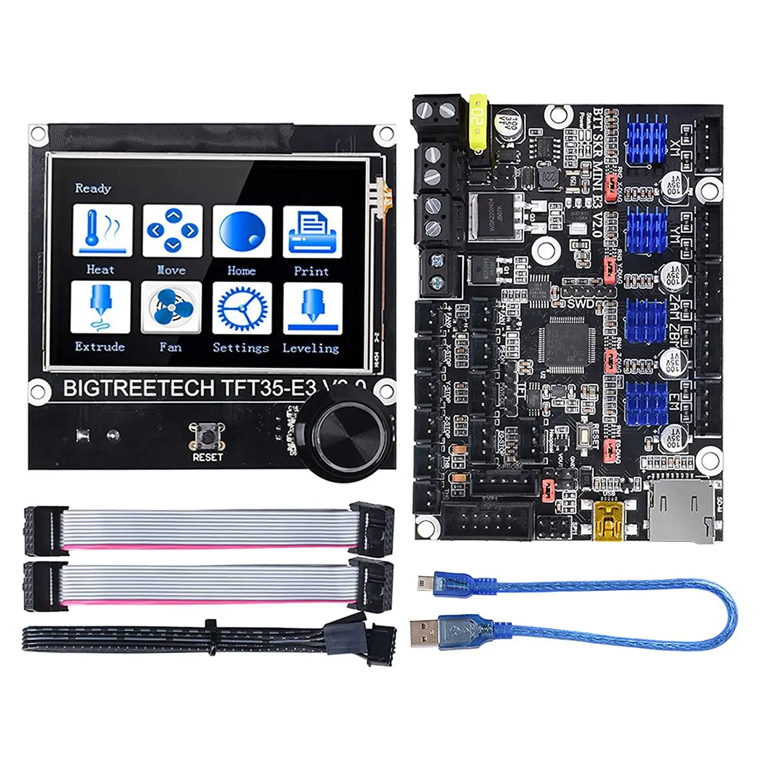 Плата управления BIGTREETECH SKR Mini E3 V2.0 32 бит, с графическим умным дисплеем TFT35 E3 V3.0
Плата управления BIGTREETECH SKR Mini E3 V2.0 32 бит, с графическим умным дисплеем TFT35 E3 V3.0