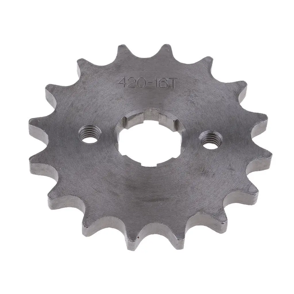 16T 16 Teeth 20mm 420 Chain Front Sprocket Cog for 110cc 125cc 140cc Pit Dirt Bike 
16T 16 Teeth 20mm 420 Chain Front Sprocket Cog for 110cc 125cc 140cc Pit Dirt Bike