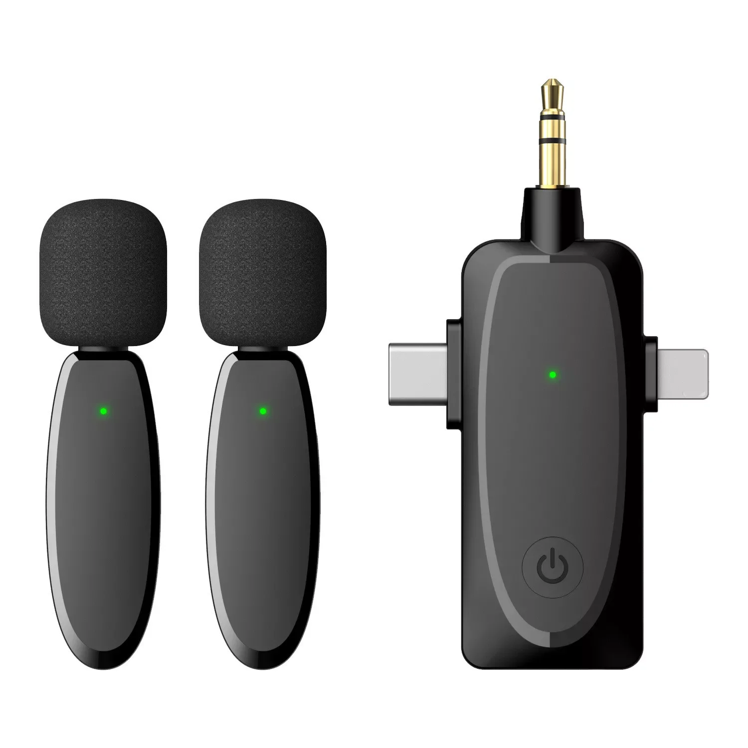 3 in 1 Wireless Lavalier Microphone with Audio Monitor Function 120m Range Vlog Mic for Iphone Android Computer Camera
3 in 1 Wireless Lavalier Microphone with Audio Monitor Function 120m Range Vlog Mic for Iphone Android Computer Camera