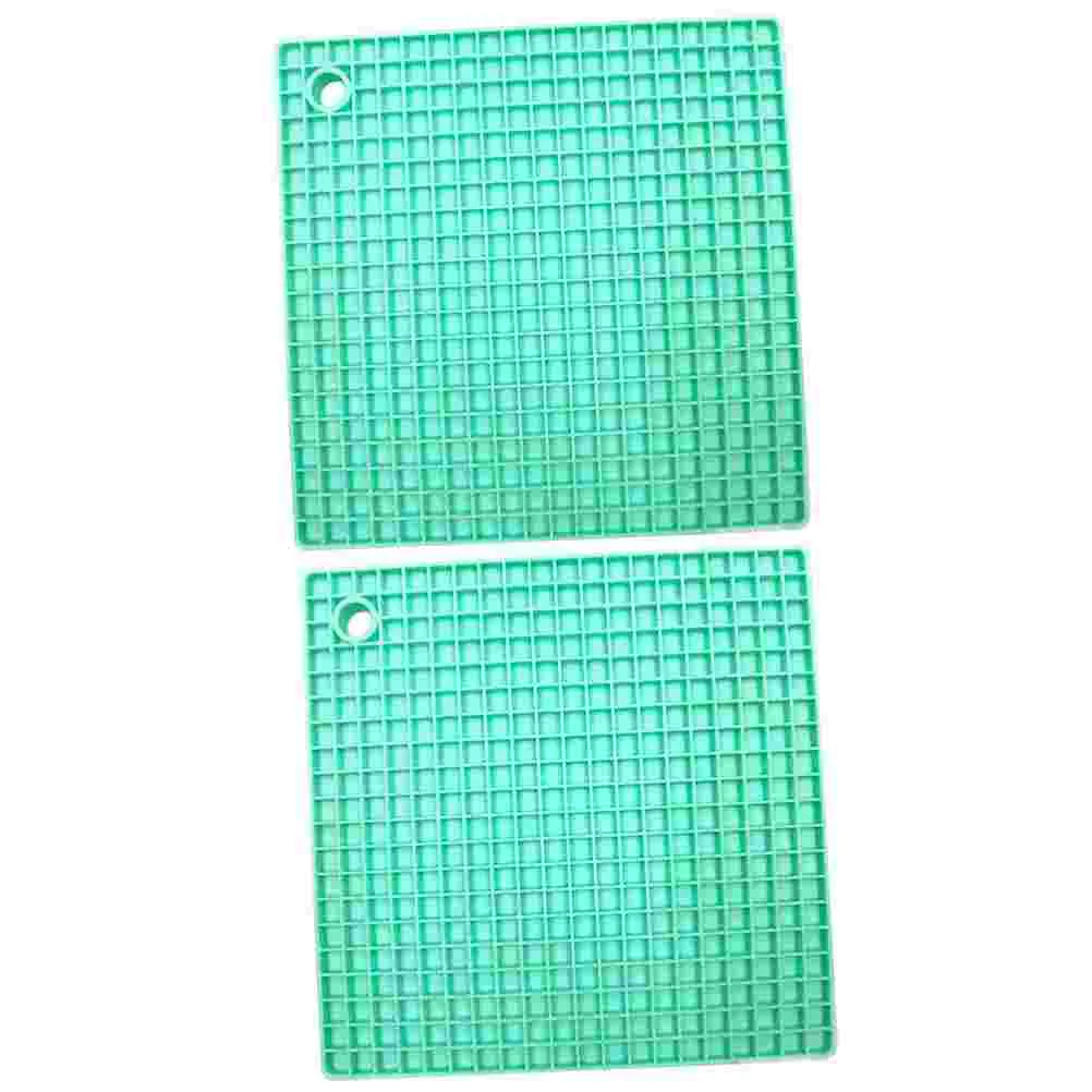 2Pcs Placemat Multifunction Practical Pot Holder Heat Insulated Pad Grid Placemat for Kitchen Home
2Pcs Placemat Multifunction Practical Pot Holder Heat Insulated Pad Grid Placemat for Kitchen Home