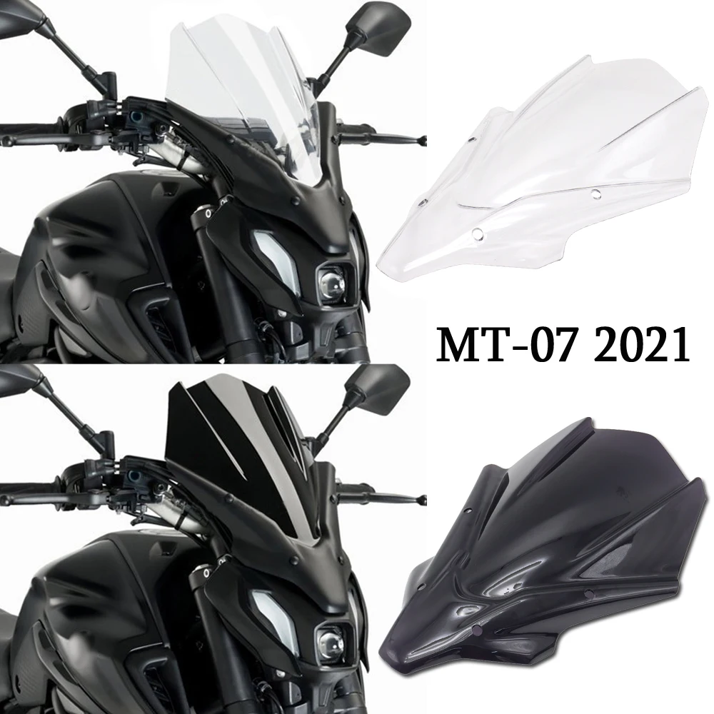 New For Yamaha MT-07 MT07 MT 07 2021- Motorcycle Windscreen Windshield Covers Front Screen Smoke Black or Transparent Deflector
New For Yamaha MT-07 MT07 MT 07 2021- Motorcycle Windscreen Windshield Covers Front Screen Smoke Black or Transparent Deflector