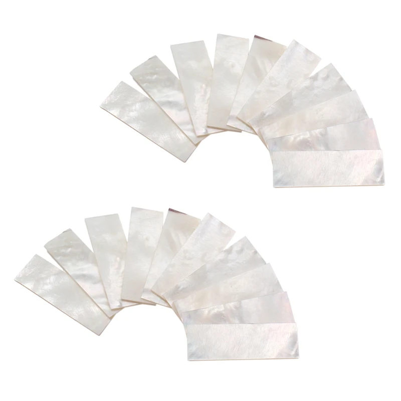 20Pcs Inlay Material White Mother Of Pearl Shell Blanks Sheet Rectangle Inlay Material For Guitar 
20Pcs Inlay Material White Mother Of Pearl Shell Blanks Sheet Rectangle Inlay Material For Guitar
