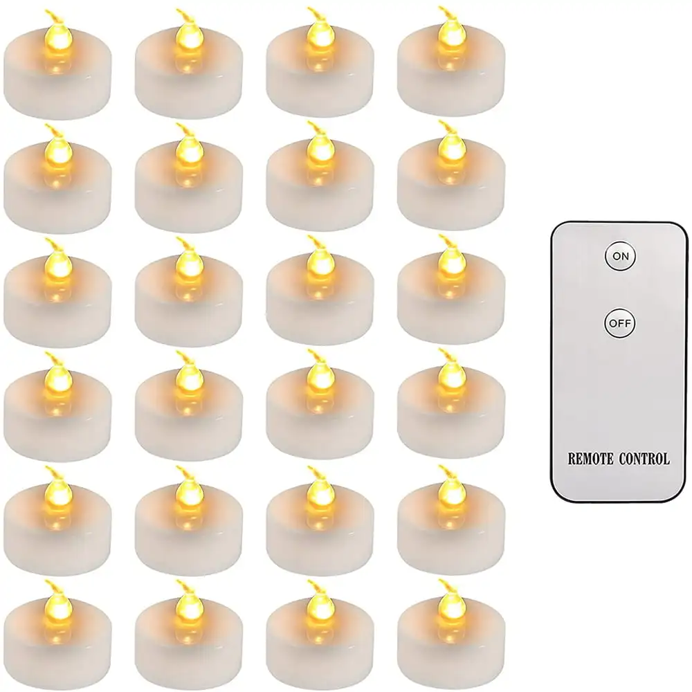 24pcs LED Flameless Candles Realistic and Bright Flickering Battery Operated LED Votive Tea Light Candles with Remote Controlled
24pcs LED Flameless Candles Realistic and Bright Flickering Battery Operated LED Votive Tea Light Candles with Remote Controlled