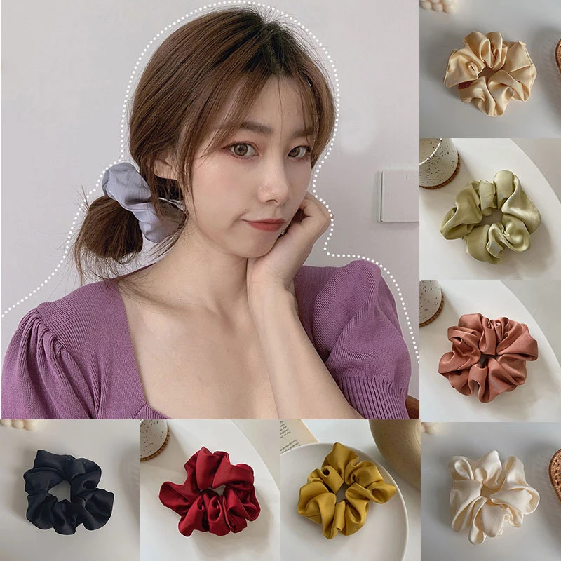 Hair Band Headwear Elastic Handmade Multicolor Hair Band Elastic Rubber Band Silk Scrunchies Solid Color Hair Ring Cute Colorful
Hair Band Headwear Elastic Handmade Multicolor Hair Band Elastic Rubber Band Silk Scrunchies Solid Color Hair Ring Cute Colorful
