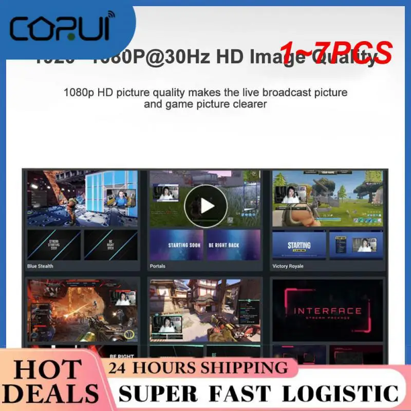 1~7PCS Audio Video Capture Card 4K 1080P HDMI-compatible USB 3.0 Record to DSLR Camcorder Action Cam for Gaming Streaming
1~7PCS Audio Video Capture Card 4K 1080P HDMI-compatible USB 3.0 Record to DSLR Camcorder Action Cam for Gaming Streaming