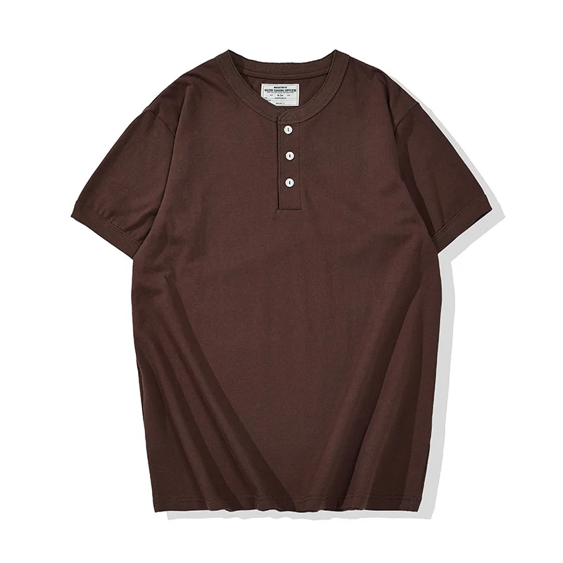 Basic PREOT Five Colors Heavy 230 Grams Solid Color Short-sleeved Henry Collar T-shirt ORQ
Basic PREOT Five Colors Heavy 230 Grams Solid Color Short-sleeved Henry Collar T-shirt ORQ