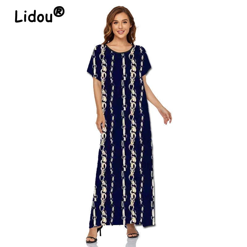 2022 Short Sleeve Round Neck Printed Cuihua Summer Fashion Long Dress Middle Eastern Style Malaysia Style Dress for Female
2022 Short Sleeve Round Neck Printed Cuihua Summer Fashion Long Dress Middle Eastern Style Malaysia Style Dress for Female