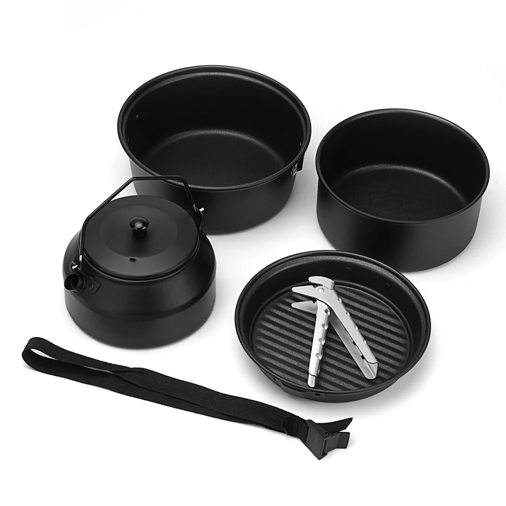 Durable Cookware Pan Soup Pot Cookware Frying Kettle Kit Non-stick Pan Pot Supplies Teapot Outdoor Sporting Goods
Durable Cookware Pan Soup Pot Cookware Frying Kettle Kit Non-stick Pan Pot Supplies Teapot Outdoor Sporting Goods