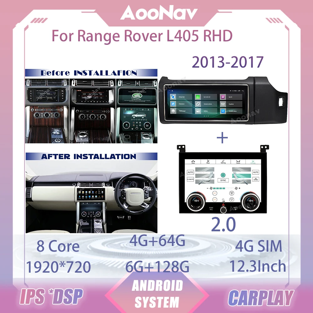 Автомобильное радио 128G Android11 для Range Rover L405 RHD 2013-2017Touch Screen AC Panel GPS навигация мультимедийный плеер Carplay
Автомобильное радио 128G Android11 для Range Rover L405 RHD 2013-2017Touch Screen AC Panel GPS навигация мультимедийный плеер Carplay