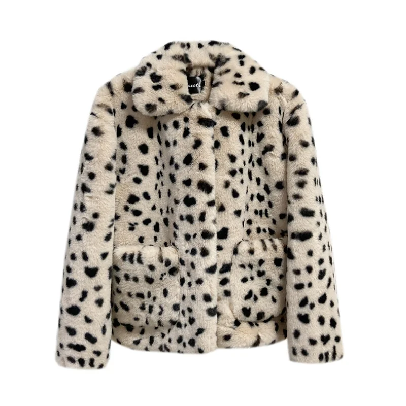 Loose Leopard Fur Coat Winter Faux Jacket Women 2023 New in Outerwears Female Korean Plush High Quality Fluffy
Loose Leopard Fur Coat Winter Faux Jacket Women 2023 New in Outerwears Female Korean Plush High Quality Fluffy