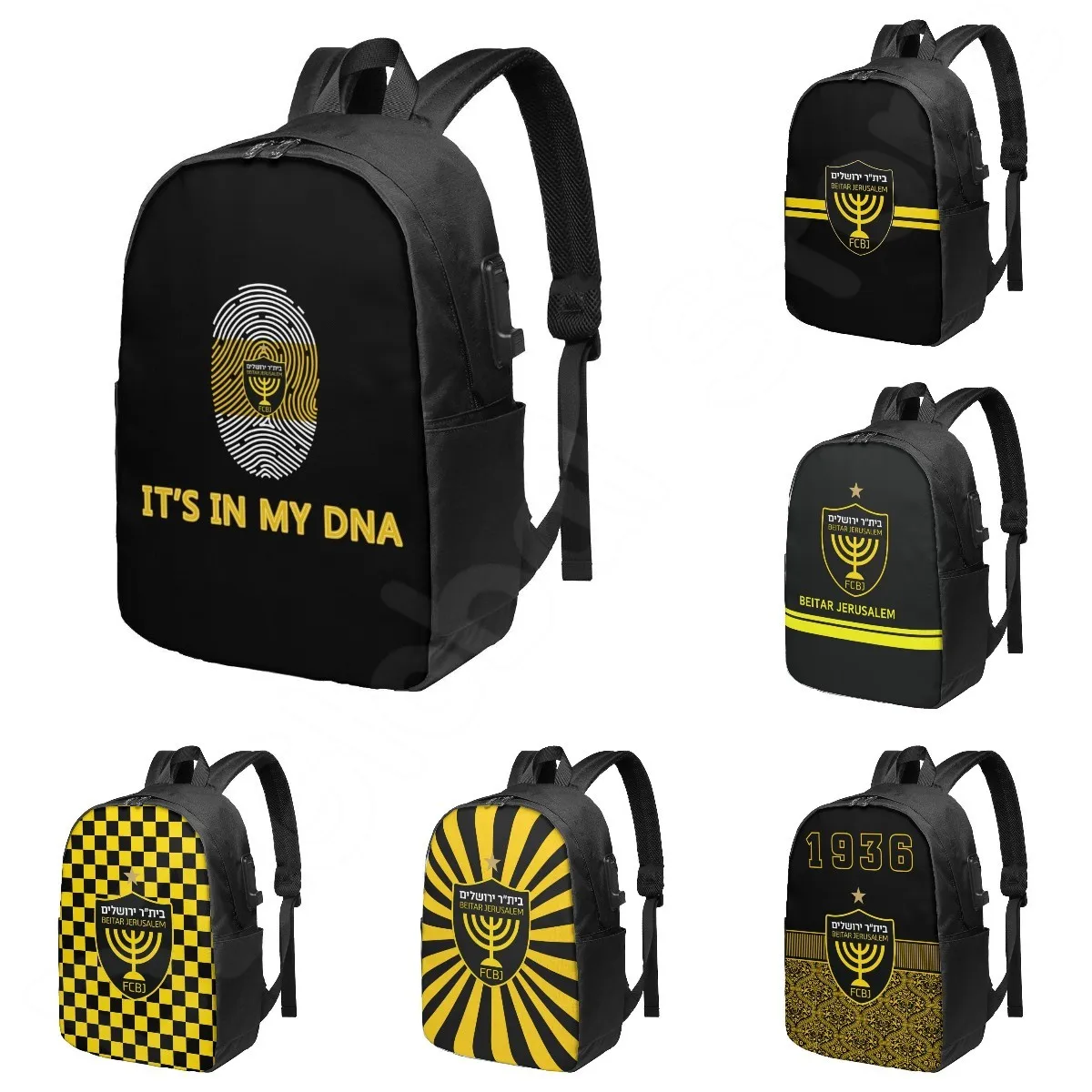 Beitar Jerusalem Travel Laptop Backpack Bookbag with USB Port College School Computer Bag for Women Men Student School Bag
Beitar Jerusalem Travel Laptop Backpack Bookbag with USB Port College School Computer Bag for Women Men Student School Bag