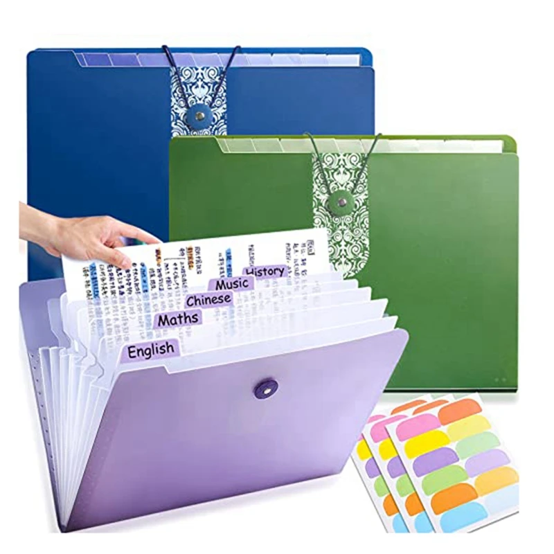 3Pcs Expanding File Folder Accordion Document Organizer Plastic File Folders Letter Size Expandable Accordion Folders
3Pcs Expanding File Folder Accordion Document Organizer Plastic File Folders Letter Size Expandable Accordion Folders