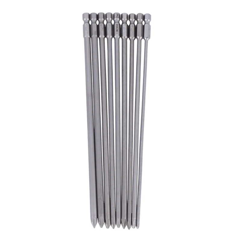 9Pcs 1/4 Inch 200Mm Ph1 Ph2 Phillips Magnetic Long Hex Cross Head Screwdriver Bits S2 Electric Drill Power Driver Tools
9Pcs 1/4 Inch 200Mm Ph1 Ph2 Phillips Magnetic Long Hex Cross Head Screwdriver Bits S2 Electric Drill Power Driver Tools