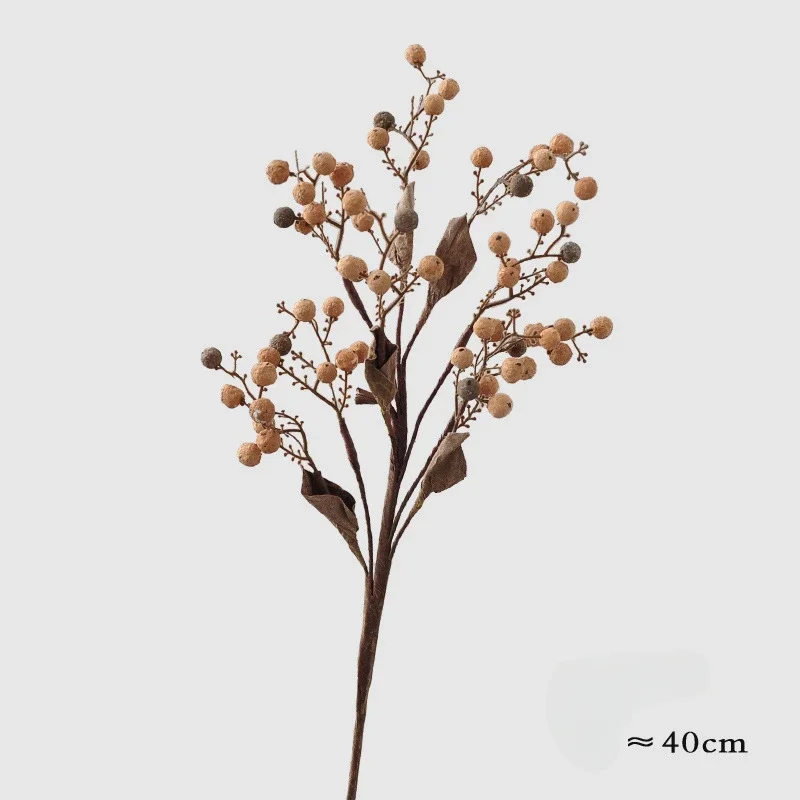 Искусственный осенний букет из шелка с фруктами падуба 
Искусственный осенний букет из шелка с фруктами падуба