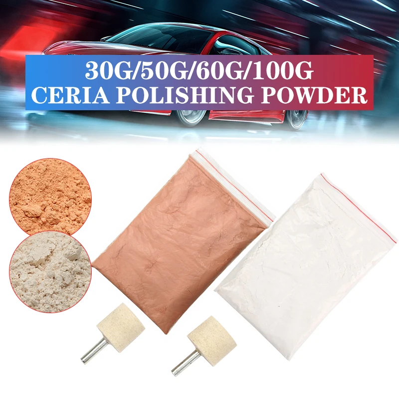 30g/50g/60g/100g Cerium Oxide Glass Polishing Powder Kit For Deep Scratch Remover for Windscreen Windows Glass Cleaning
30g/50g/60g/100g Cerium Oxide Glass Polishing Powder Kit For Deep Scratch Remover for Windscreen Windows Glass Cleaning