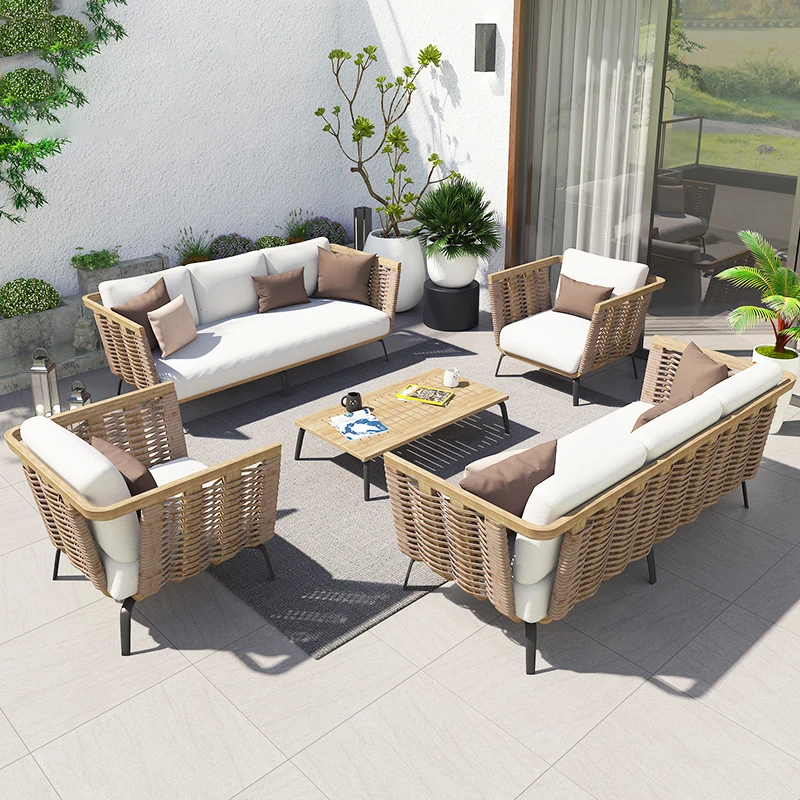 Nordic outdoor sofa courtyard combination teak outdoor leisure rattan sofa terrace hotel homestay rattan chair sofa
Nordic outdoor sofa courtyard combination teak outdoor leisure rattan sofa terrace hotel homestay rattan chair sofa