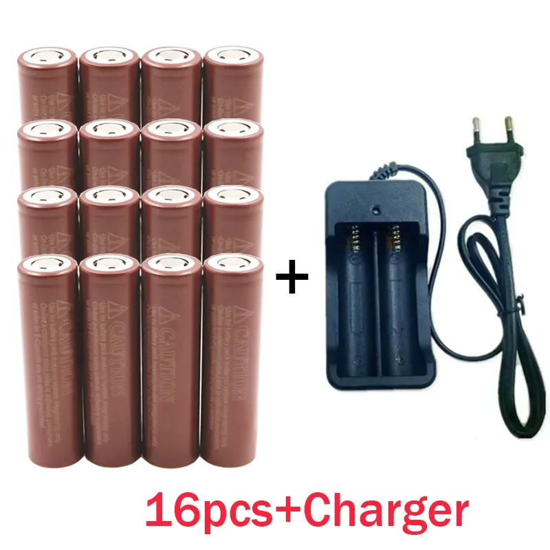 100% New Original HG2 18650Battery 3500mAh+Charger HG2 3.7V Discharge 20A Screwdriver Dedicated for Power Rechargeable Battery
100% New Original HG2 18650Battery 3500mAh+Charger HG2 3.7V Discharge 20A Screwdriver Dedicated for Power Rechargeable Battery