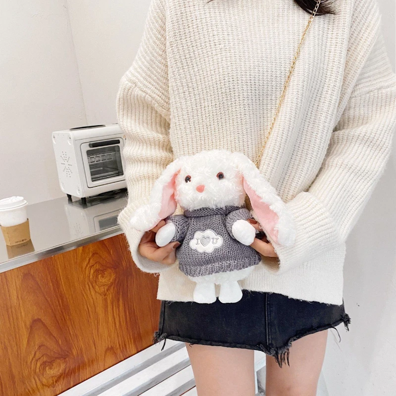 MBTI Jk Cute Rabbit Shoulder Bag for Women Lolita White Fluffy Plush Lipstick Purses Lovely Winter Autumn Soft Crossbody Bag Sac
MBTI Jk Cute Rabbit Shoulder Bag for Women Lolita White Fluffy Plush Lipstick Purses Lovely Winter Autumn Soft Crossbody Bag Sac