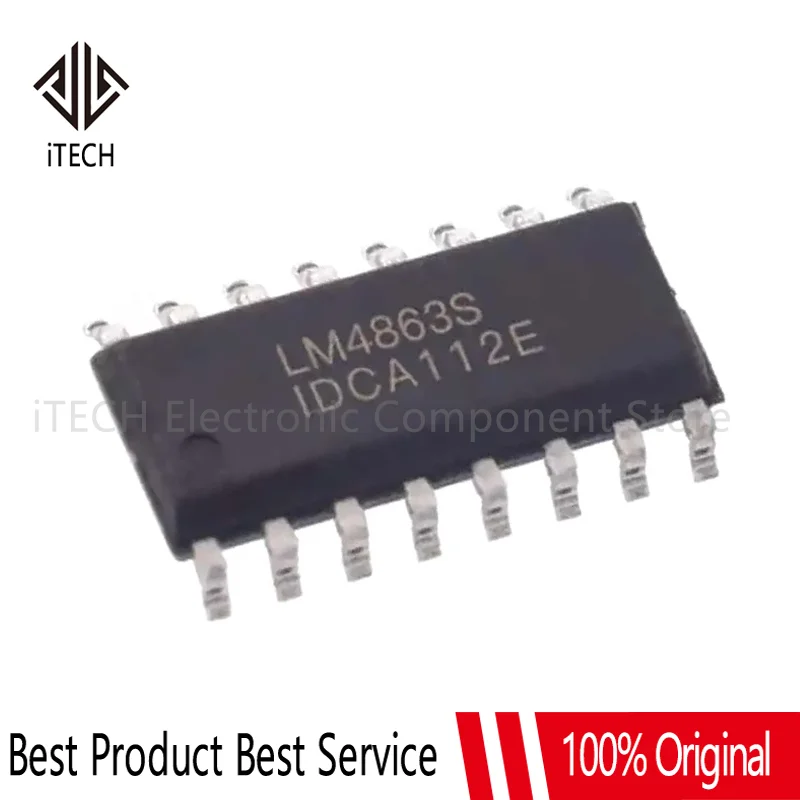 10Pcs/lot New LM4863 SOP-16 LM4863S LM4863N LM4863D LM4863M Two-channel Audio Power Amplifier Ic
10Pcs/lot New LM4863 SOP-16 LM4863S LM4863N LM4863D LM4863M Two-channel Audio Power Amplifier Ic