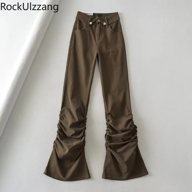 High Waist Stacked Ruched Flare Jeans Denim Pant Slight Bootcut Long Bell Bottom y2k streetwear fashion harajuku parachute cargo
High Waist Stacked Ruched Flare Jeans Denim Pant Slight Bootcut Long Bell Bottom y2k streetwear fashion harajuku parachute cargo